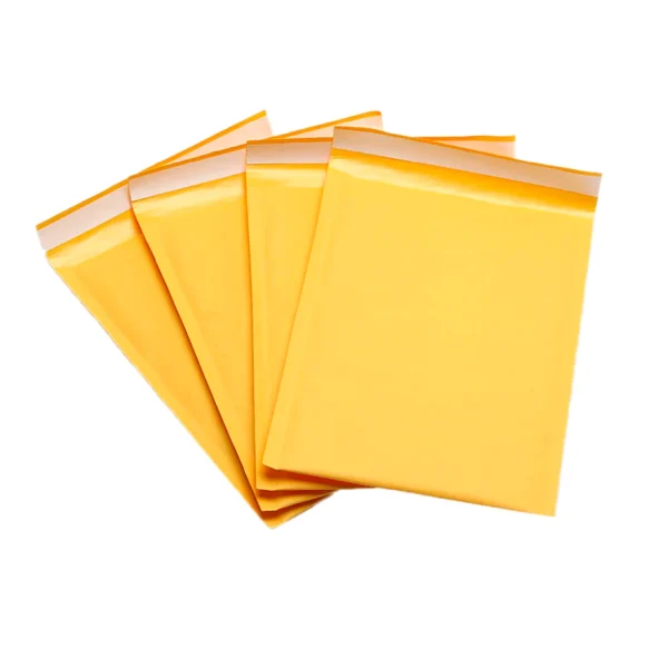 50 Sobres Papel Kraft Amarillo Burbujas Autosellante 11x13cm