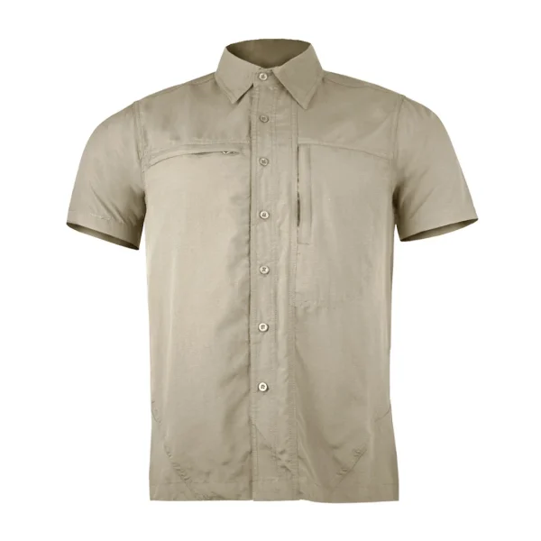 Camisa Trekking Ripstop Manga Corta UPF50 Fénec Hombre