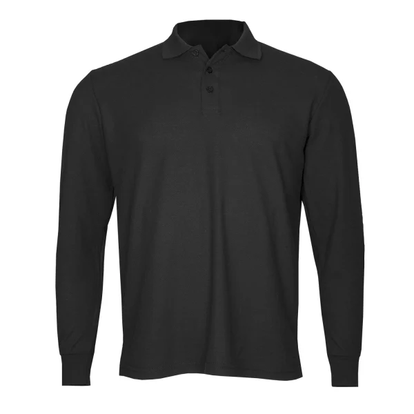Polera Algodón Pique Manga Larga Velox Hombre