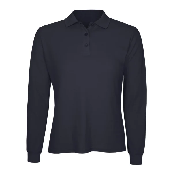 Polera Algodón Pique Manga Larga Velox Mujer